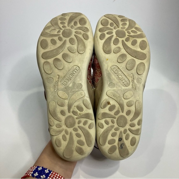 Remonte metallic colorful mary Jane Shoes flats boho casual women’s size 39 8.5 - Picture 6 of 8